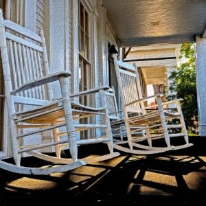 White Porch Rockers Notecards