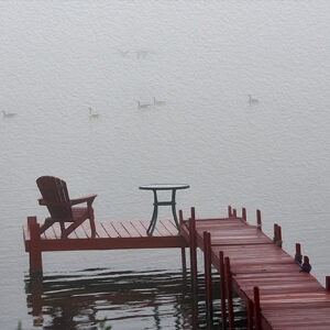 Misty Lake Dock Notecards