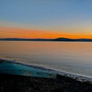 Silver Beach Sunrise Notecards