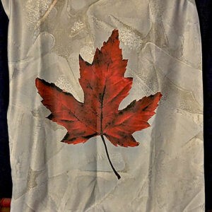 Red Maple On Ice Blanket