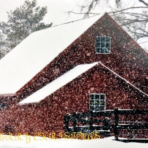 00 Barn in Snow Christmas Notecard