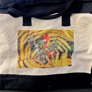 Fern and Flowers Kaleidoscope Large Tote Bag - Size Large