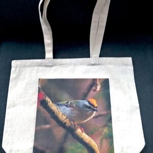 Golden-crowned Kinglet Gusseted Tote Bag - Size Medium