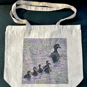Mama and Ducklings Gusseted Tote Bag - Size Medium