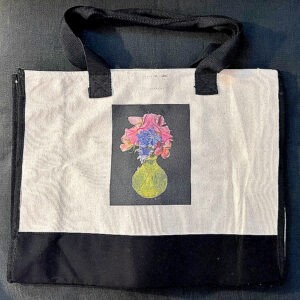 Roses and Chicory Large Tote Bag - Size Large