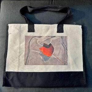 Tulip Poplar Leaf on Ice Large Tote Bag - Size Large